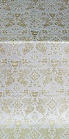 Greek Chalice metallic brocade (white/silver)