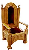 Church furniture: Bishop throne