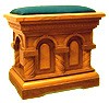 Church seat (small) with velvet top