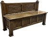 Carved church bench - P33