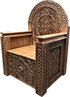 Carved Bishop throne - S15