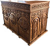 Church carved candle counter - S27