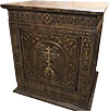 Carved proskomedian table - U7