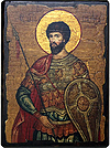 Icon: Holy Martyr Victor of Damascus - 5 (5.1''x6.7'' (13x17 cm))