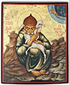 Icon: Holy Hierarch Spyridon of Tremethius - 06  (3.5''x4.3'' (9x11 cm))