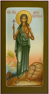 Icon: Holy Blessed Mary of Egypt - PS2 (5.1''x9.8'' (13x25 cm))