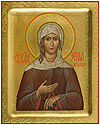 Icon: Holy Blessed Xenia of St. Petersburg - PS1 (5.1''x6.3'' (13x16 cm))