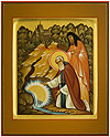 Icon: Holy Venerable Sergius of Radonezh - PS1 (5.1''x6.3'' (13x16 cm))
