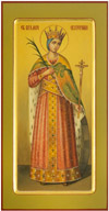 Icon: Holy Great Martyr Katherine - PS2 (5.1''x9.8'' (13x25 cm))