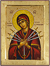Icon of the Most Holy Theotokos of the Seven Arrows - X3269 (9.4''x12.2'' (24x31 cm))