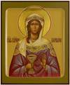 Icon: Holy Great Martyr Barbara - PS3 (5.1''x6.3'' (13x16 cm))