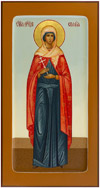 Icon: Holy Martyr Sophie - PS2 (5.1''x9.8'' (13x25 cm))
