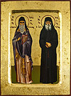 Icon: Holy Hierarch Arsenius of Cappadocia and Holy Venerable Paisius of the Holy Mountain - 3325 (5.5''x7.1'' (14x18 cm))