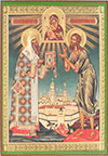 Religious icon: Holy Metropolitan Alexis of Moscow and Holy Venerable Alexis a Man of God