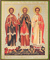 Religious icon: Holy Martyrs Gourius, Samon and Abib