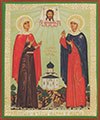 Religious icon: Holy Martyr Martha and Holy Martyr Mary