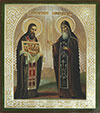 Religious icon: Holy Venerable Elders Theodosius and Anthony of the Kievan Caves