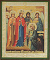 Religious icon: The Appearance of the Most Holy Theotokos to Holy Venerable Seraphim of Sarov the Wonderworker on the Day of Annunciation