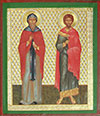 Religious icon: Holy Martyrs Cyrus and John