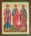 Religious icon: Holy Martyrs Inna, Pinna and Rimma