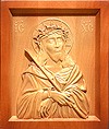 Carved icon: of the Savior in the Thorn Crown