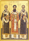 Icon: the Three Holy Hierarchs - B
