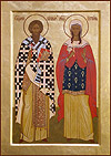 Icon: Holy Martyrs Stt. Cyprian and Justina - O2