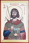 Icon: Holy Great Martyr Mercurios of Cappdocia - O