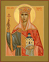 Icon: Holy Right-Believing Equal-to-the-Apostle Tamara, the Queen of Georgia - O