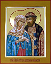 Icon of the Holy Venerable Prince Peter and Princes Thebroniya of Murom - O2