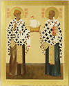 Icon: Holy Hierarchs Stt. Spyridon of Thremethius and Nicholas the Wonderworker - I