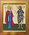 Icon: Holy Martyr Tatiana of Rone and St. John the Forerunner - I