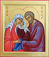 Icon: Holy Righteous Joakim and Anne with the Most Holy Theotokos - L