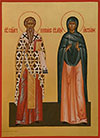 Icon: Hieromartyr Cyprian and Holy Martyr Justina - L