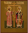 Icon: Stt. Equal-to-the-Apostles Emperor Constantine and his mother Helen - KE48