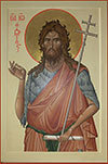 Icon: St. John the Baptist - AN (25.6''x26.8'' (65x68 cm))