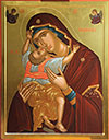 Icon: Most Holy Theotokos of Cardiotissa - U (35.4''x46.1'' (90x117 cm))