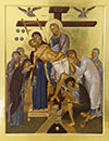 Icon: the Descent of Christ from the Cross - V2