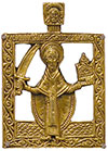 Metal Icon-folder - St. Nicholas the Wonderworker of Mozhaijsk - K37