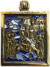 Icon pendant - the Entry of the Lord in to Jerusalem