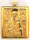 Baptismal medallion: Holy Venerable Paisius the Great