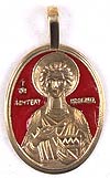 Baptismal medallion: Holy Great Martyr and Healer Panteleimon