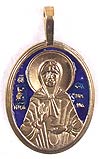 Baptismal medallion: Holy Blessed Matrona of Moscow