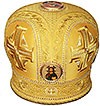 Mitres: Embroidered mitre no.74