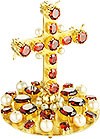 Jewelry mitre cross - A80 (gold-gilding)