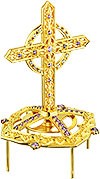 Jewelry mitre cross - A451 (gold-gilding)