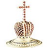 Jewelry mitre cross - A484 (silver-gilding)