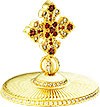 Jewelry mitre cross - A762 (gold-gilding)