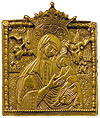 Metal icon: Theotokos of the Passions