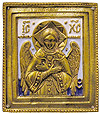 Metal icon: Christ the Savior (The Good Silence)